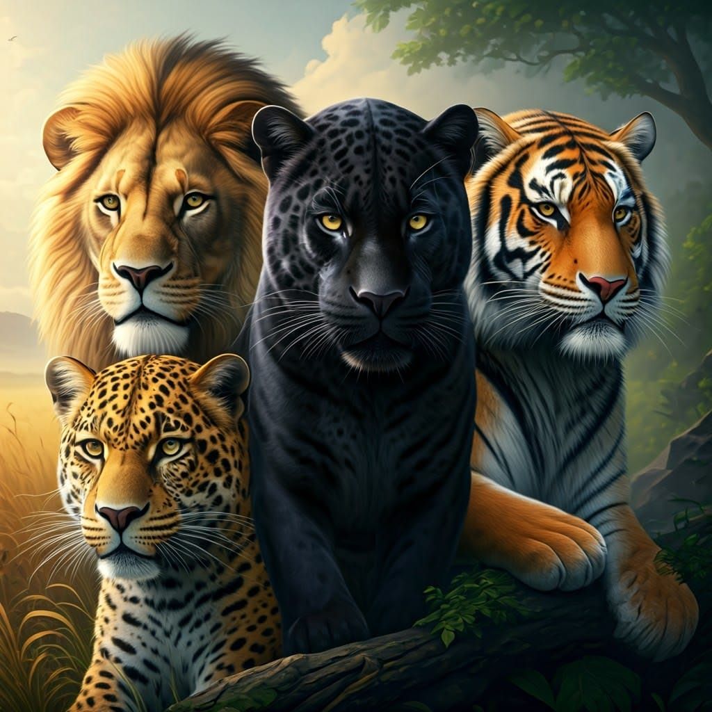 The Four Kings of the Jungle