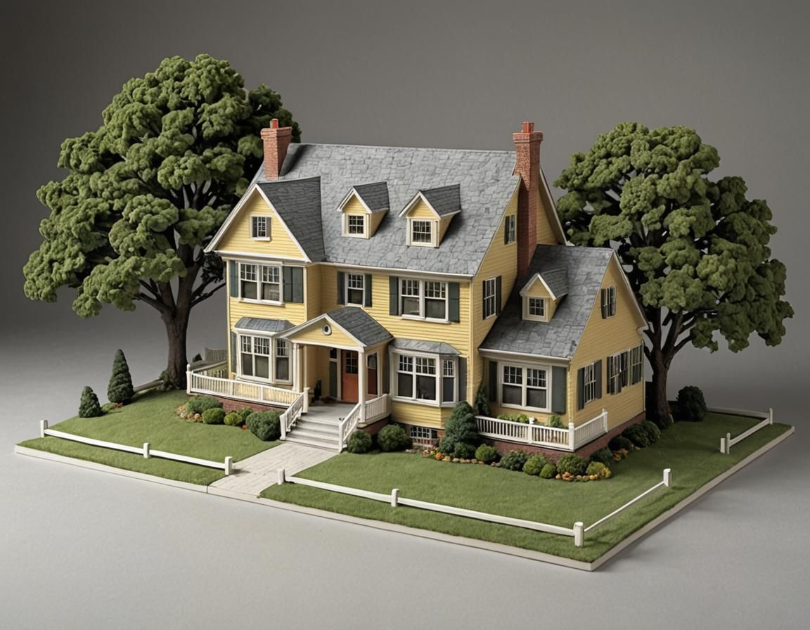 Suburban House: Marquette Architectural Model