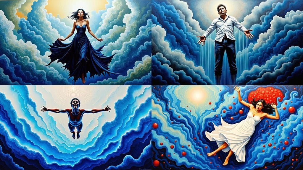 Dreamscape Fear, Acrylic Painting