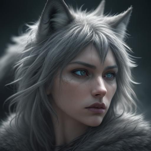 Hyperrealistic Wolf-Human Hybrid in Cinematic Style