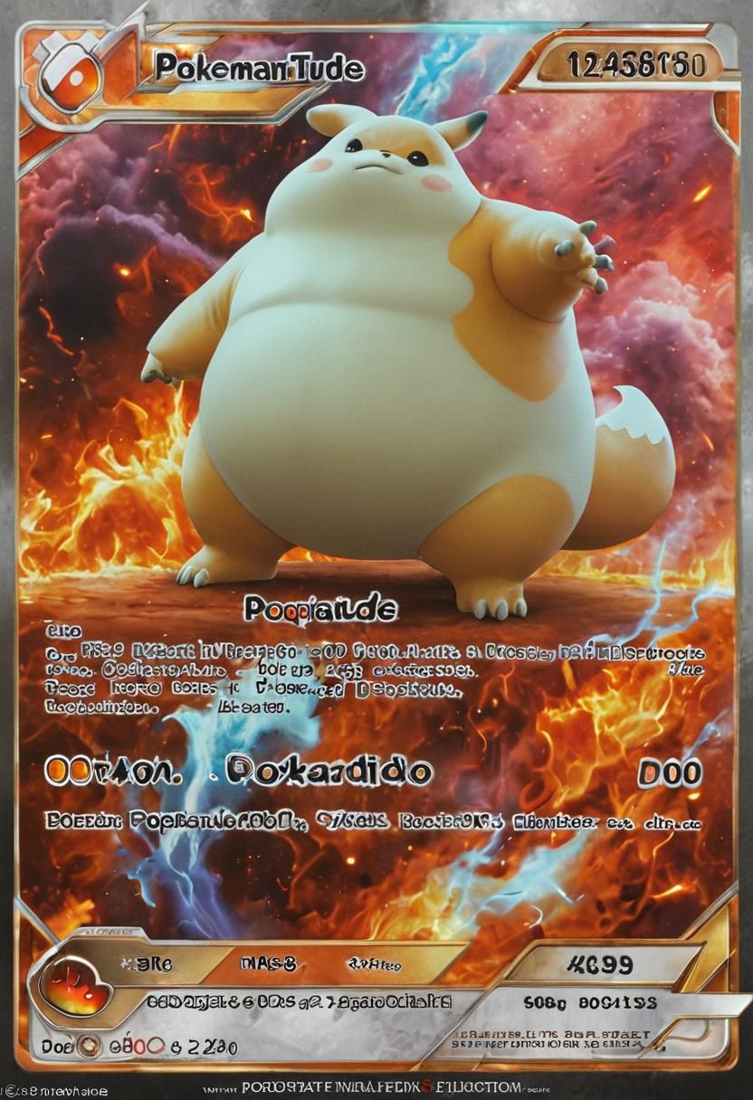 Custom Pokémon Card: Poopatude ex in Fiery Darkness