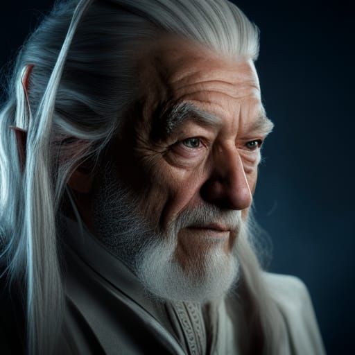 Mystical Wizard Portrait with Cinematic Lighting