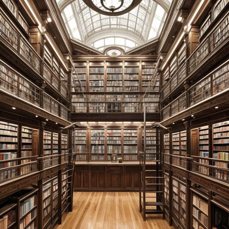 Futuristic Library with Fabulous Offerings