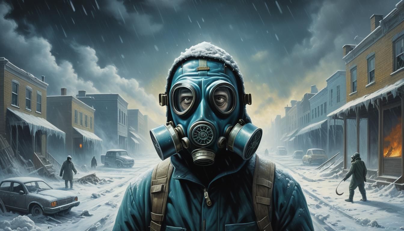 Hyperrealistic Winter Apocalypse in a Surreal, Post-Nuclear...