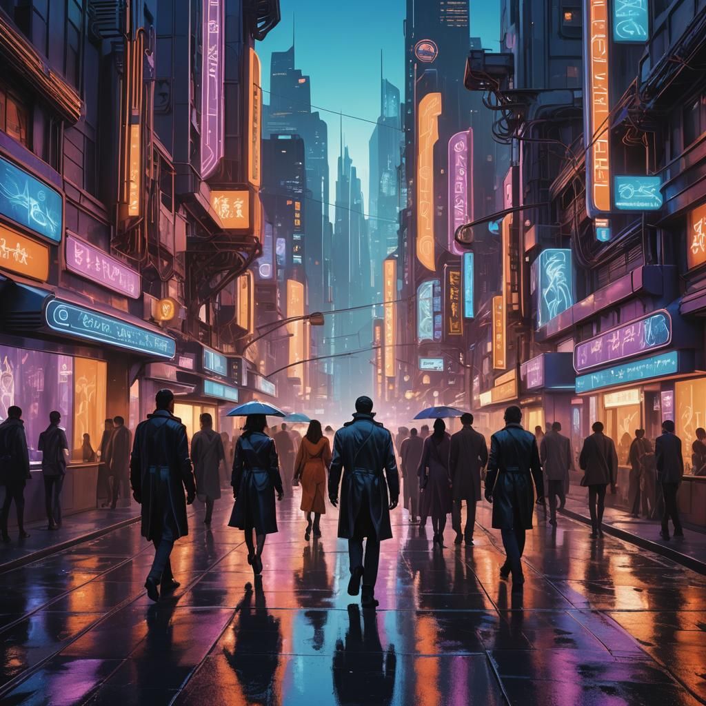 Futuristic Metropolis Inspired by Art Nouveau in 8K