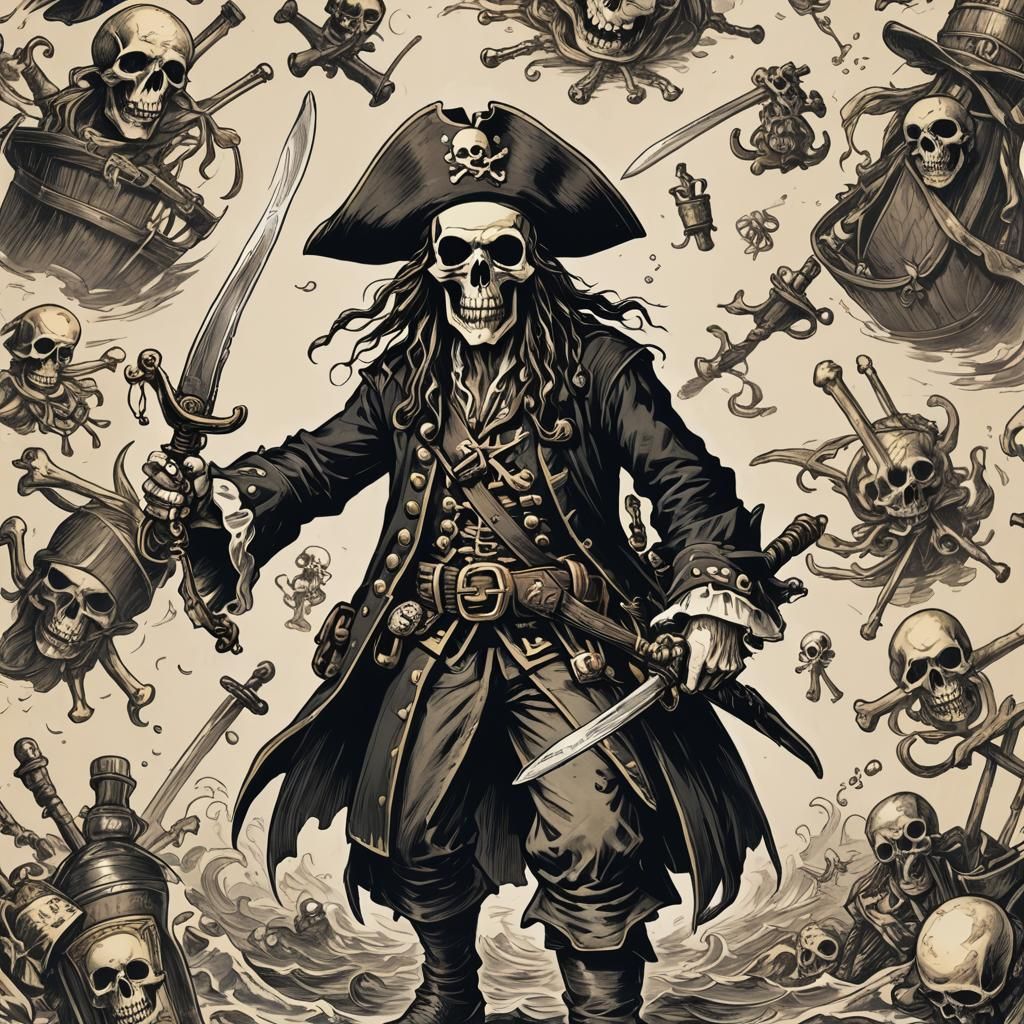 Pirate Adventure: Crossbones, Swords, and Rum