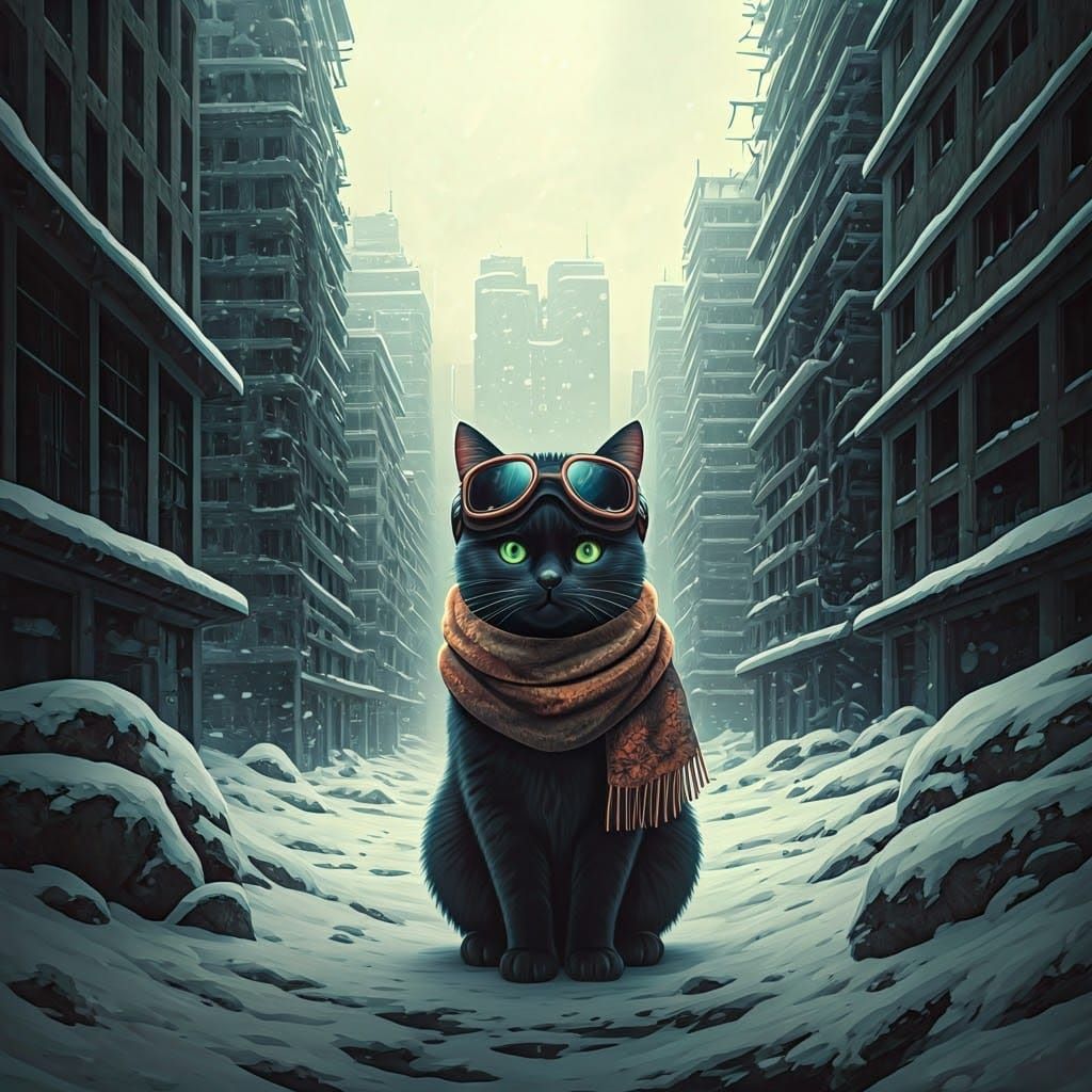 Ethereal Winter Adventure in a Forgotten City