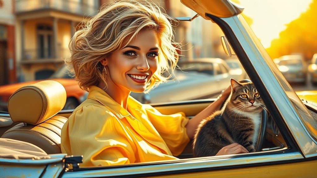 Elegant Woman in Golden Light, Impressionist Oil Painting