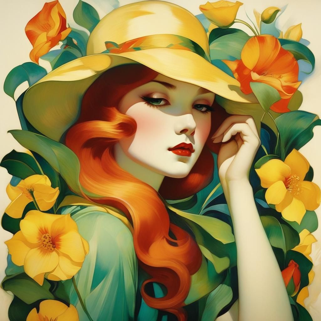 Chibi Watersprout Dance in an Expressionist Style