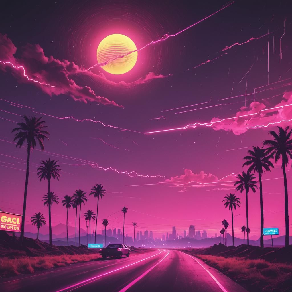 Synthwave Neon Dust in the Wind