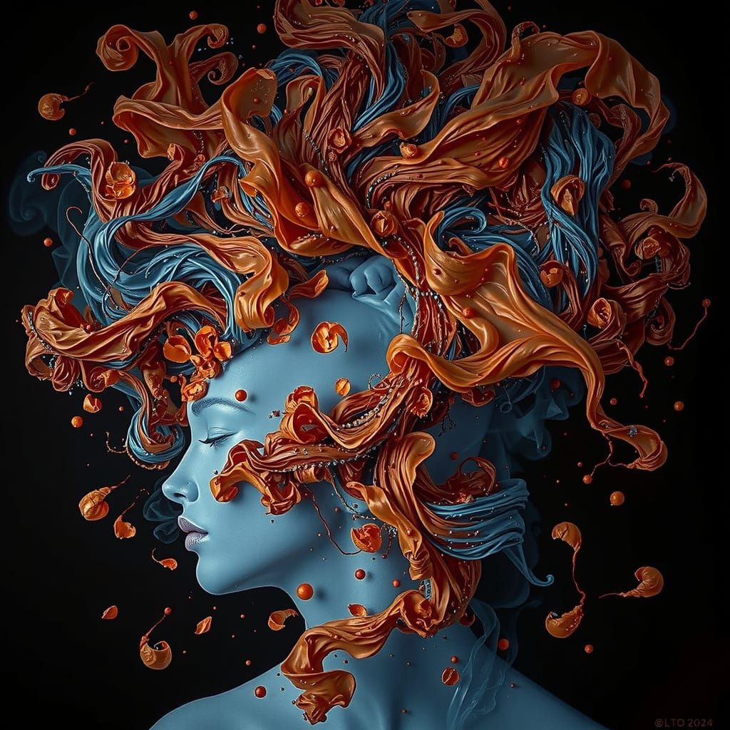 Ethereal Woman in Mists: A Hyperrealistic Dreamscape