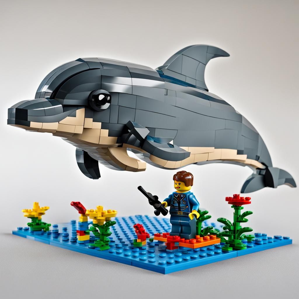 Lego dolphins