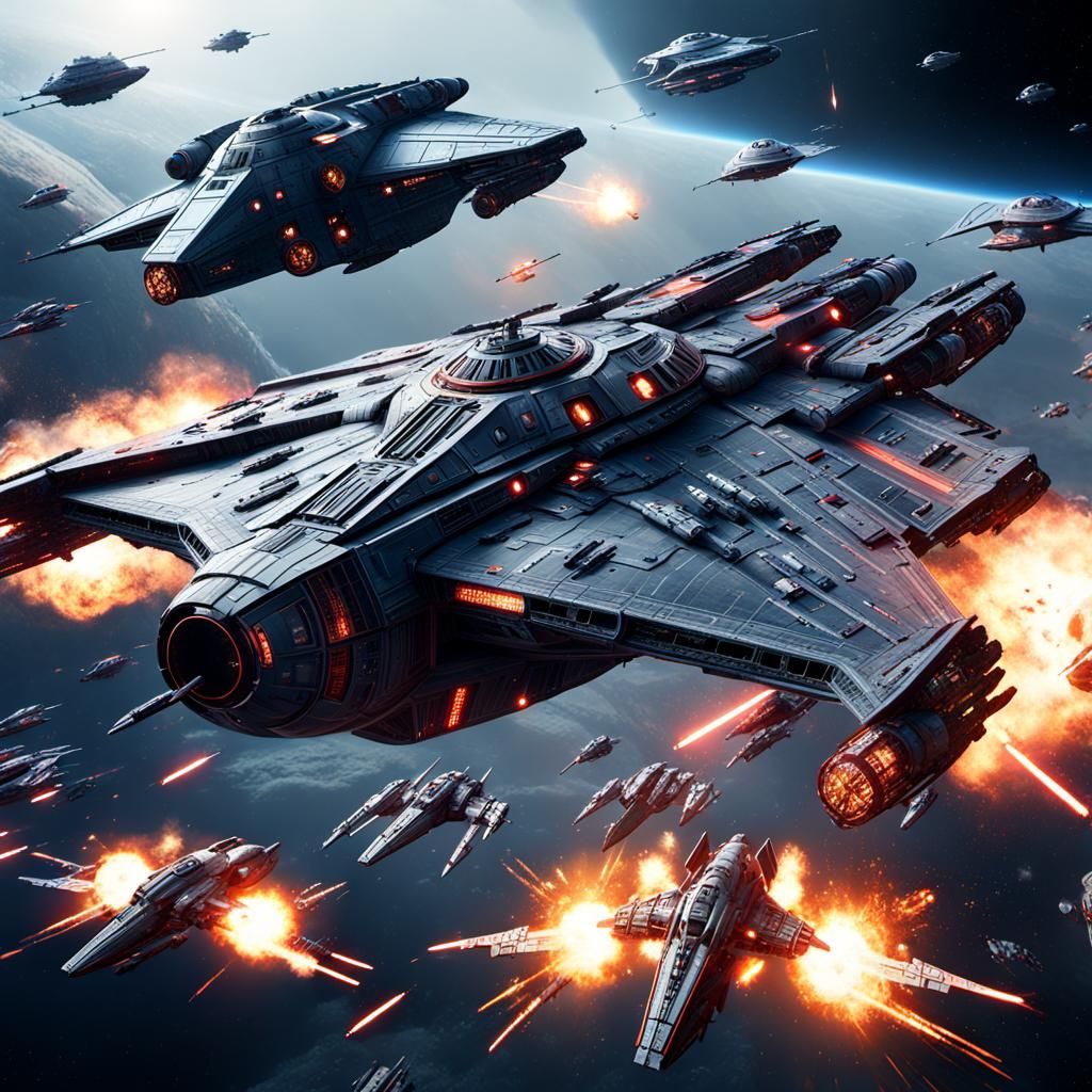 Epic Star Wars Space Battle in 4K UHD