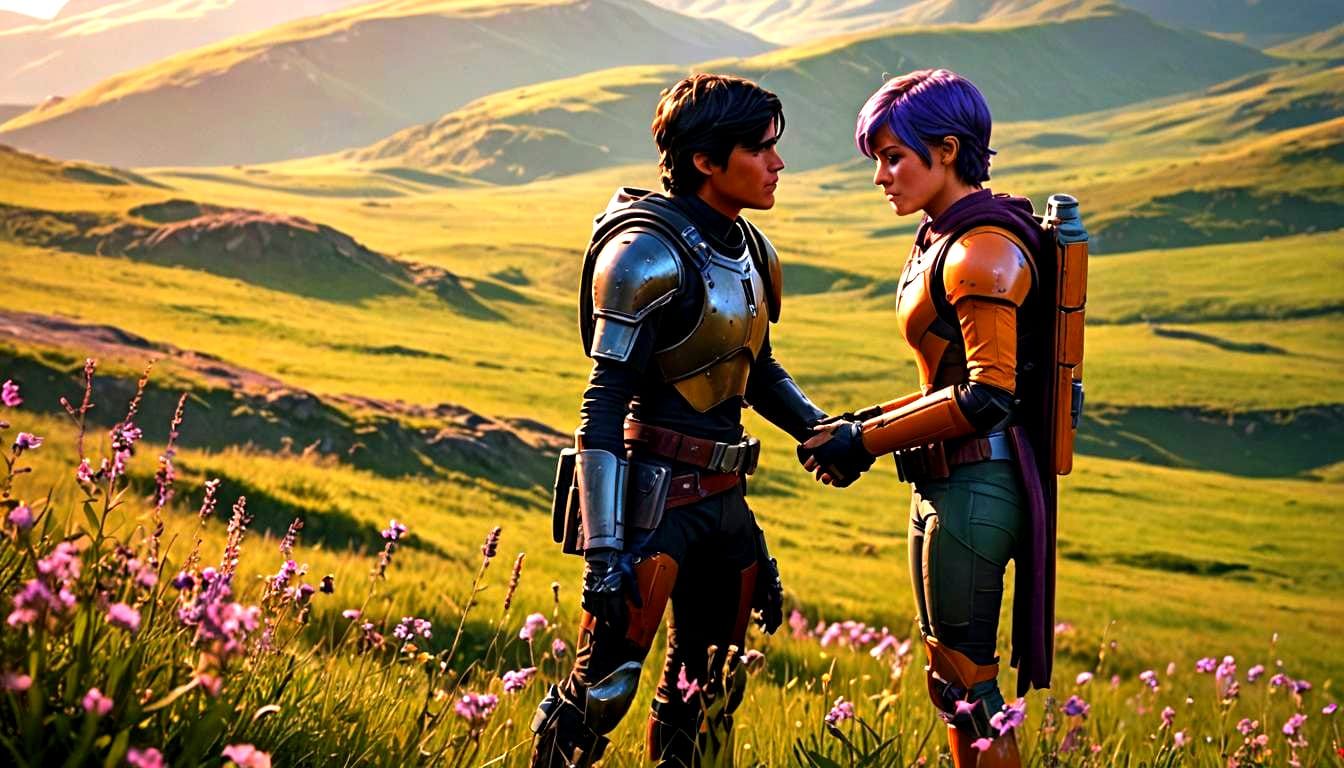 Romantic Reunion: Ezra Bridger and Sabine Wren