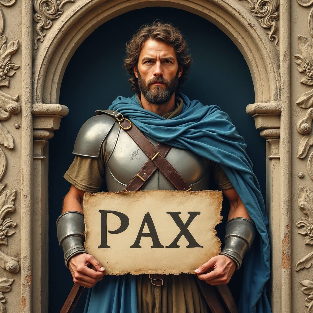 um homem soldado guerreiro de 30 a 40 anos ou alemão ou pers...