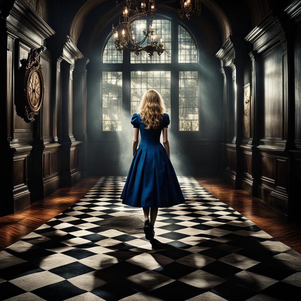 Alice in Wonderland: Dark Academia Dystopia