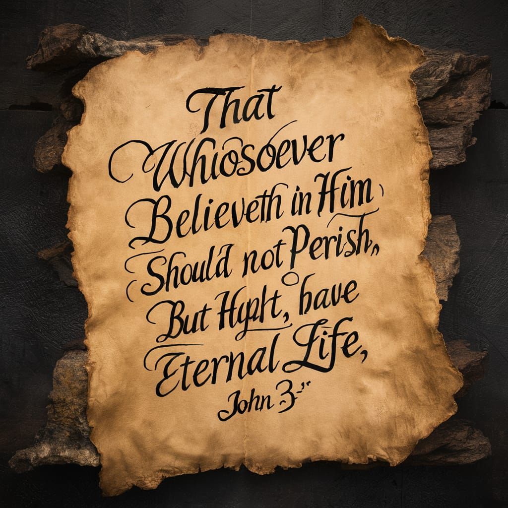 John 3: 15 Calligraphy