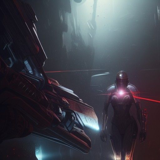 Mass Effect Concept Art in Dark Fantasy Style