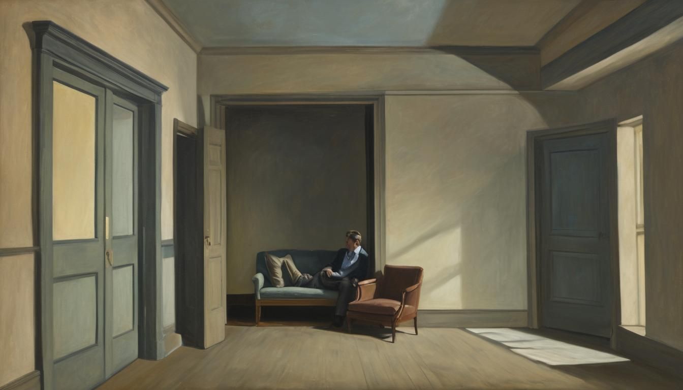 Edward Hopper Style: Loneliness in a Lifeless Room