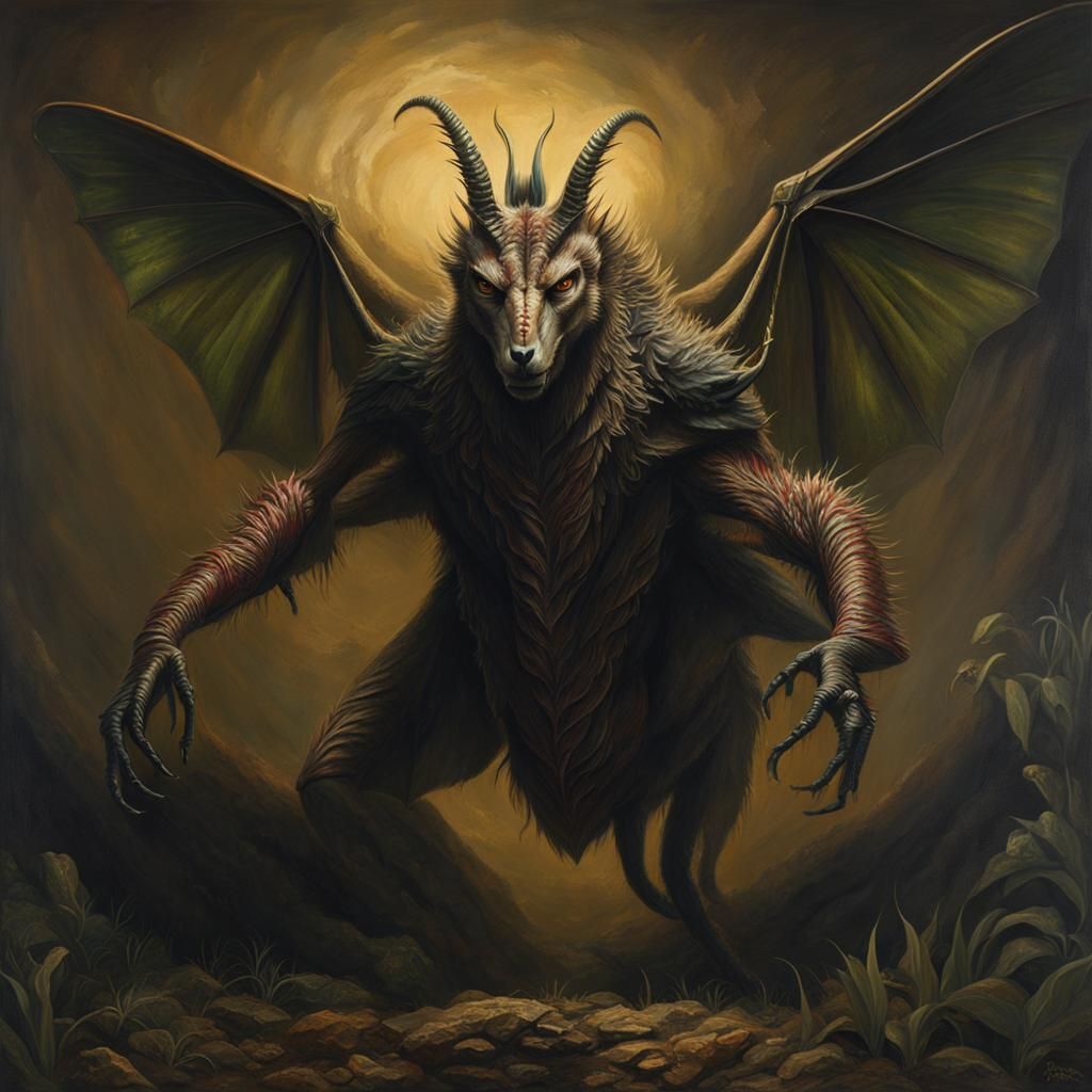 Biomechanical Kangaroo Mantis Beast in Horror Style