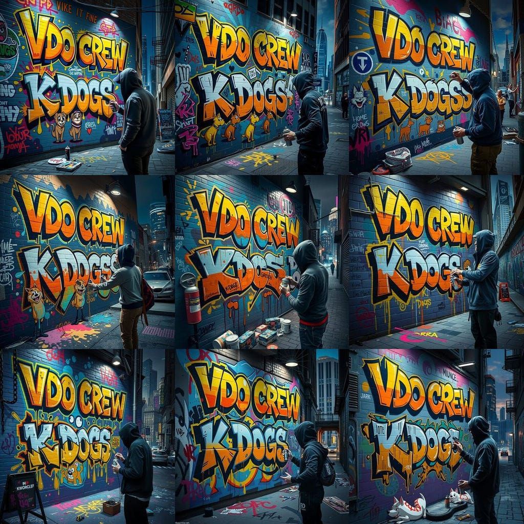 Graffiti Artist JORA Creates Vibrant VDO Crew Mural