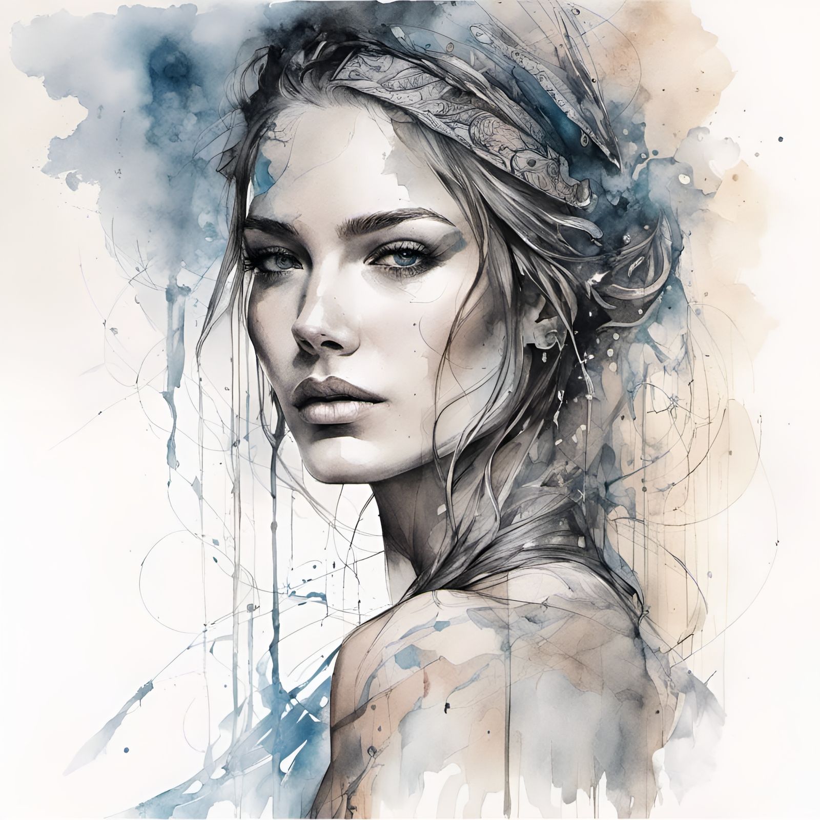 melancholic nonconformist woman