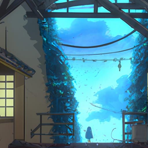 Anime Key Visual by Studio Ghibli and Shinkai