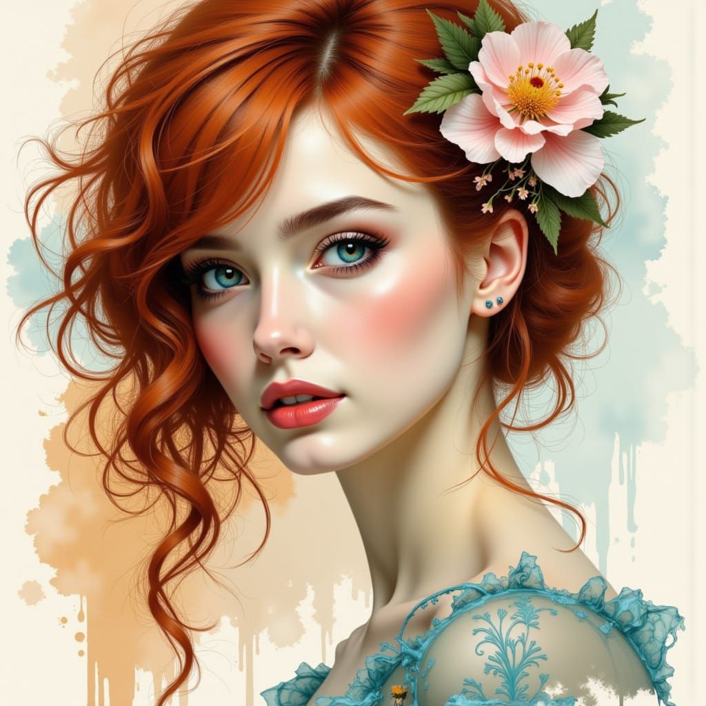 Your beauty is beyond compare With flaming locks of auburn h...