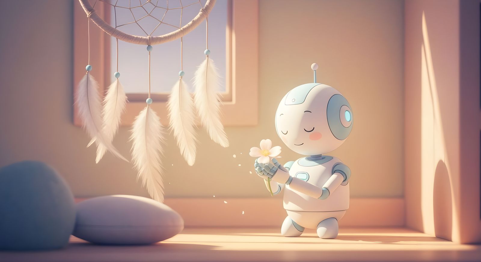 Robot Extracts Dream in Kawaii Japanese Style