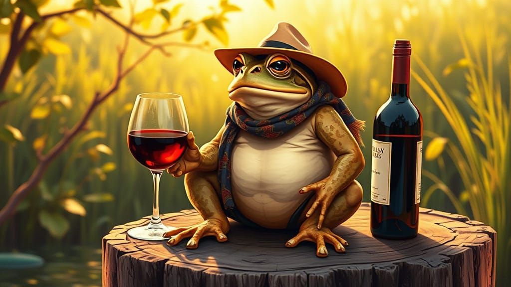 Laid-Back Bullfrog Toasts to Good Company in Earthy Style
