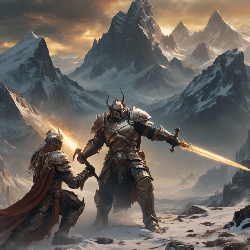 Epic Battle: Death Knight vs Holy Knight