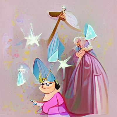 Enchanting Fairy Godmother Illustration