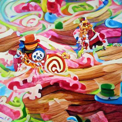 Vibrant One Piece Anime Candyland Wonderland
