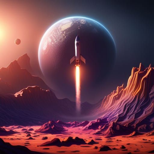 Earth From Space: Rocket Entry, Detailed Concept Art