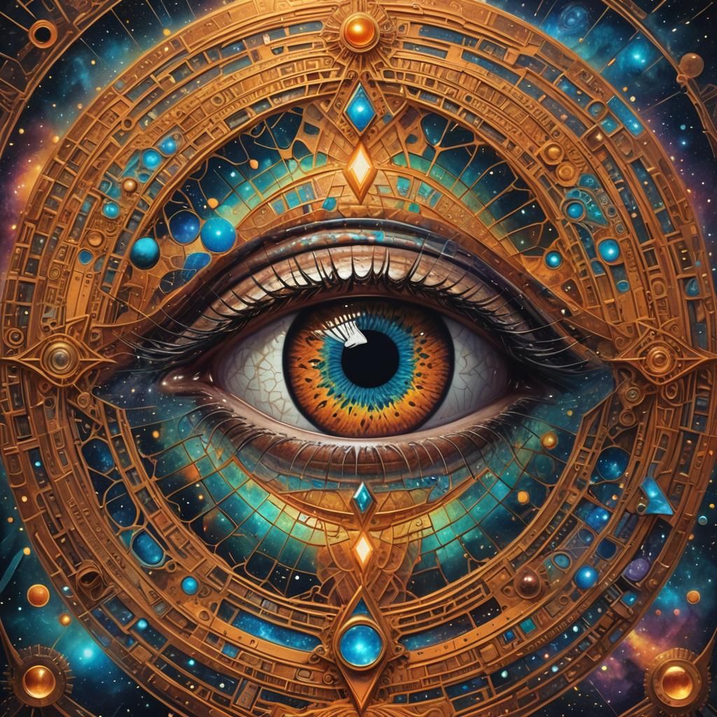 Eye of the Sahara: Holographic Cosmic Illustration