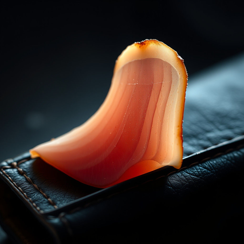 Ham Slice in Wallet, Hyperrealistic Ash Thorp Style