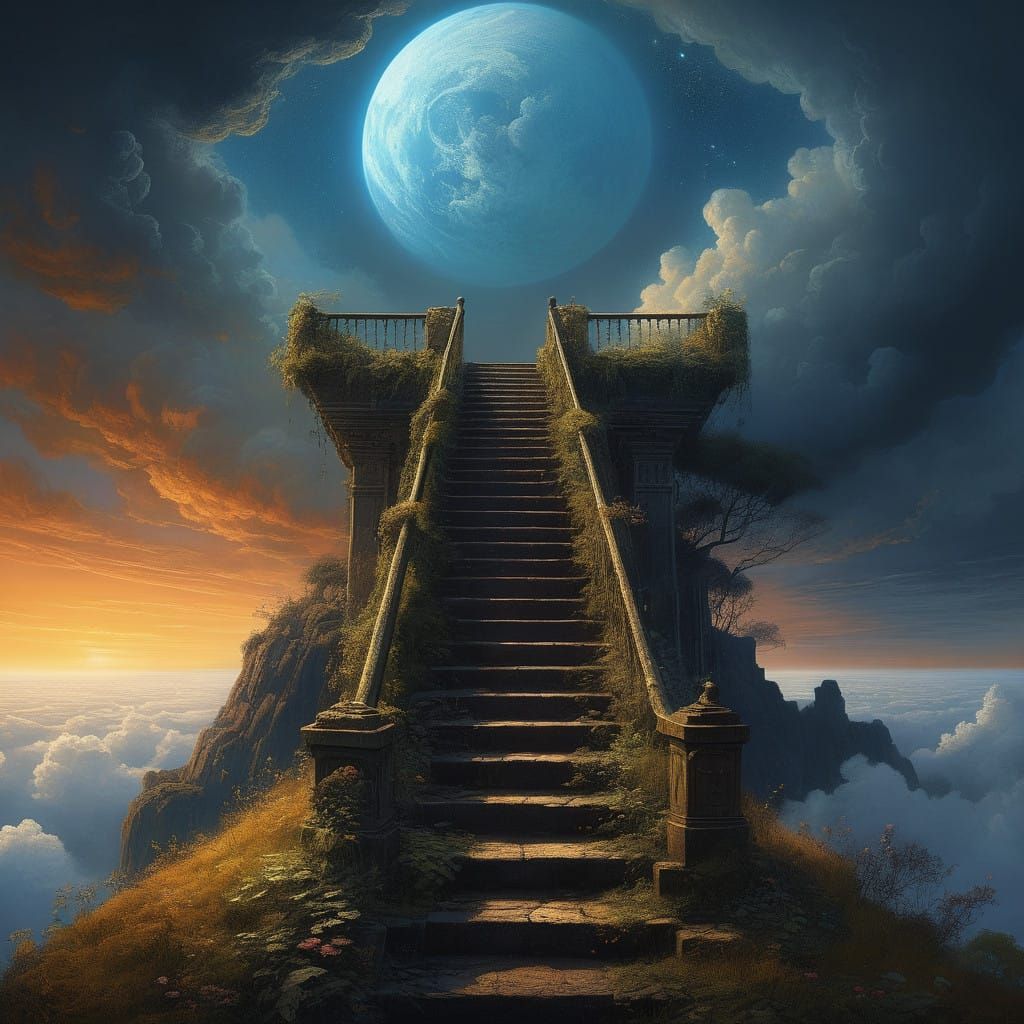 Ethereal Stairway to Celestial Realms