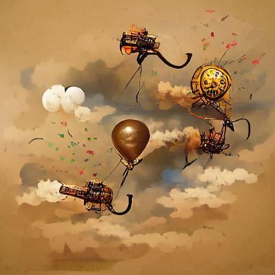 steampunk ballon war