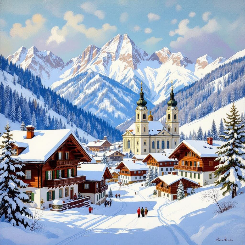 Austria: Alps and Baroque Architecture in Art Nouveau Style