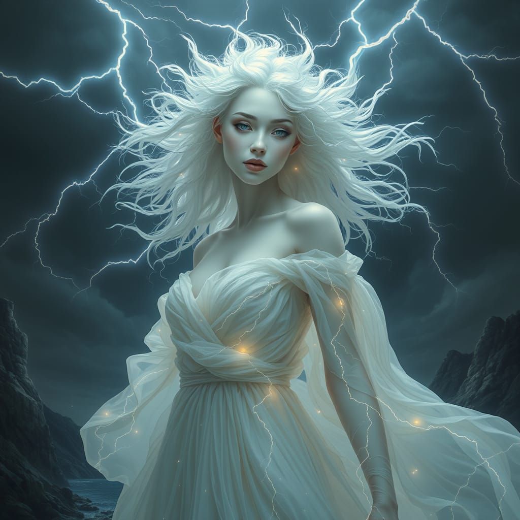 Celestial Goddess in Radiant Stormlight