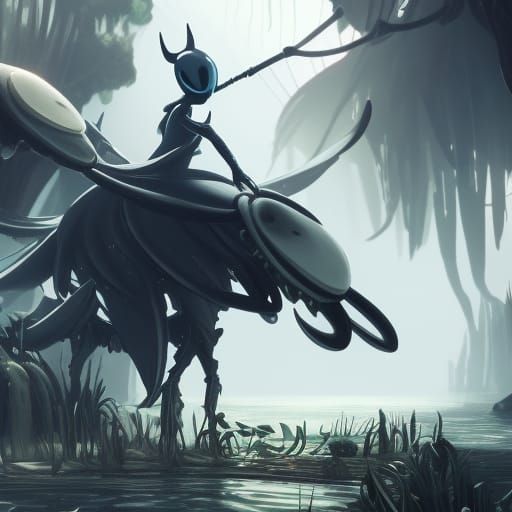 Hollow Knight Silk Song: Detailed Matte Painting