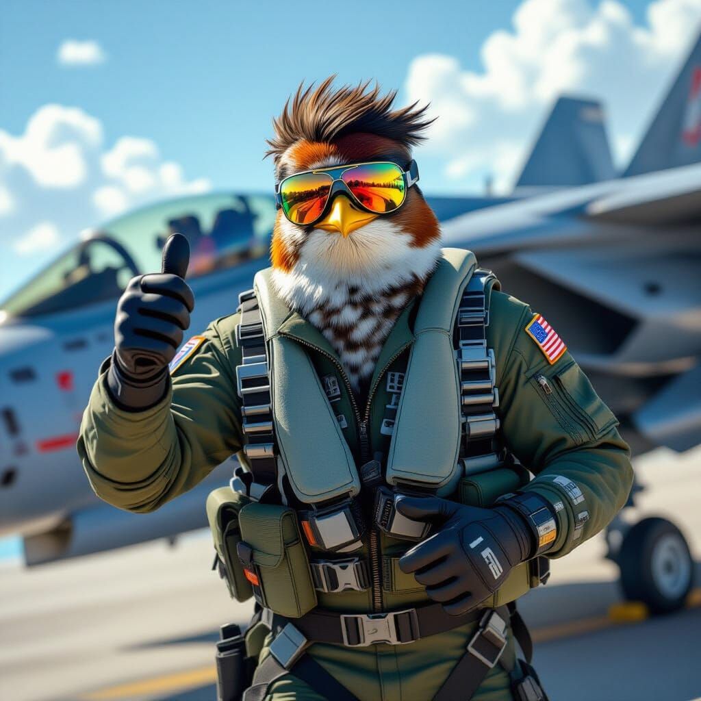 Robin Pilot Ascends F-14: Top Gun Style