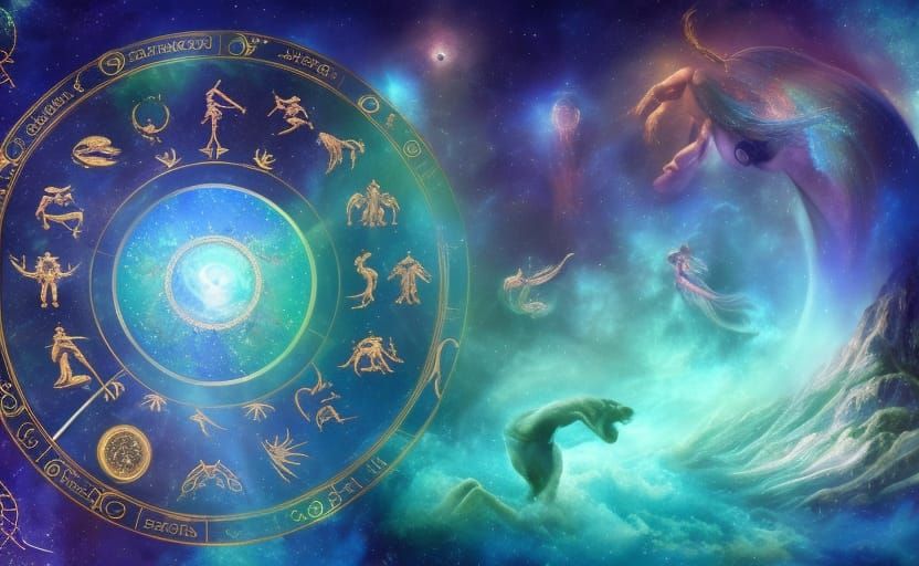 Zodiac Signs in Detailed Matte Painting