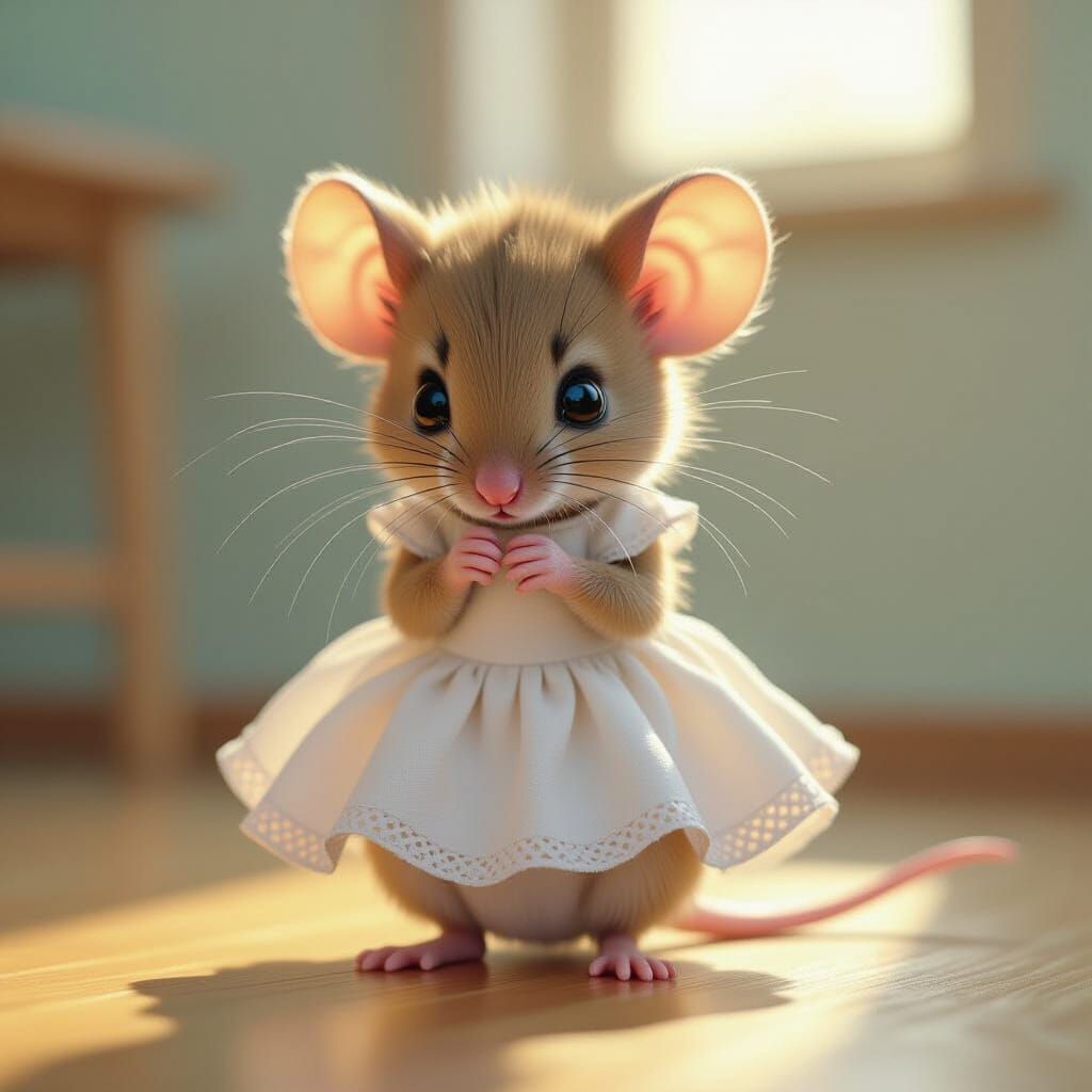 Shy Mouse Recreates Iconic Marilyn Monroe Dress Scene