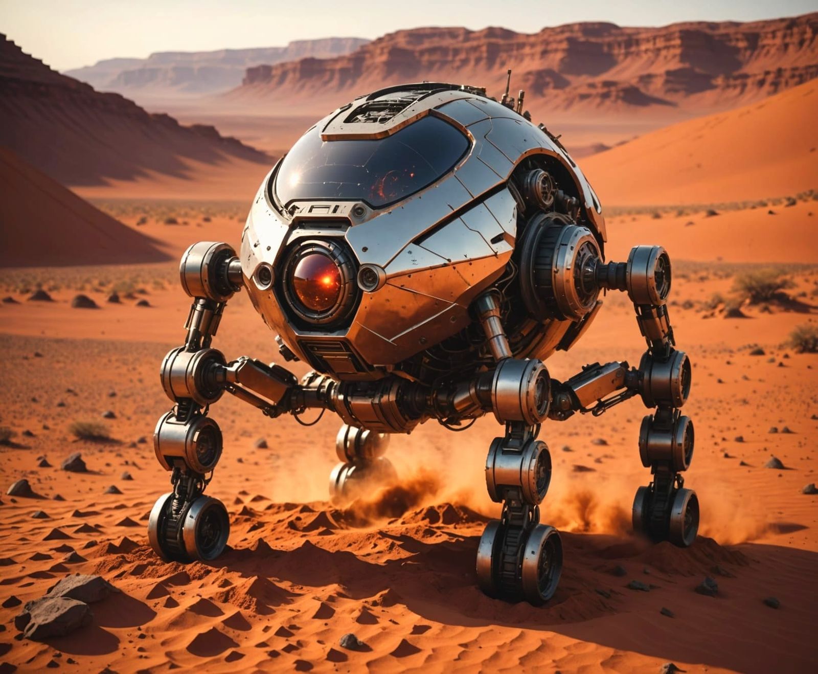 Ancient Martian Automaton Emerges from Red Sands