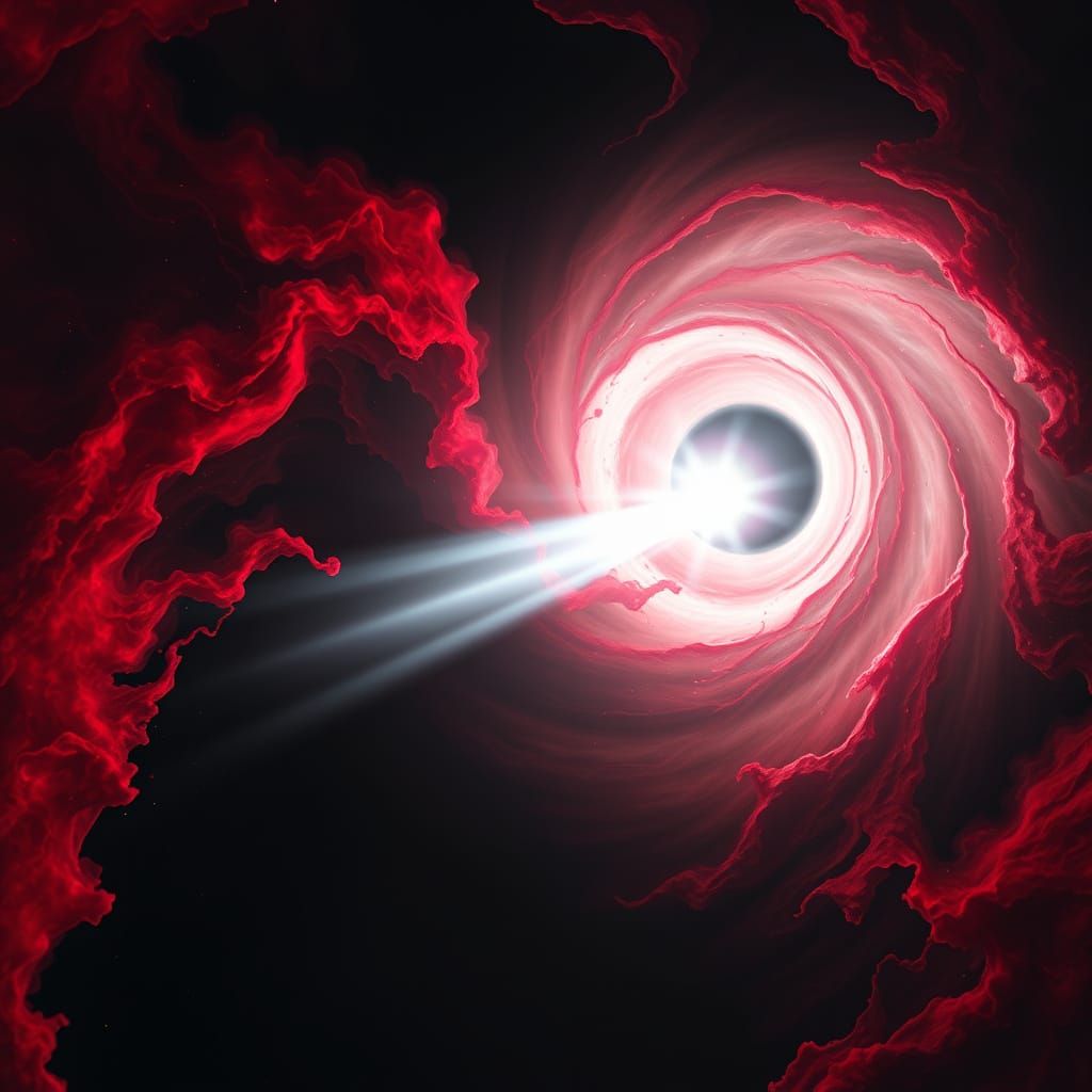 Cosmic Emergence in a Swirling Void