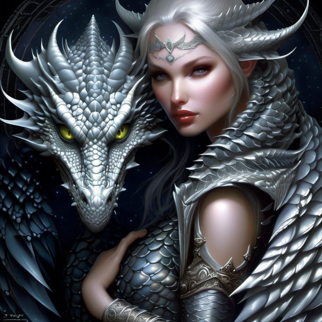 Hatching Dragon Portrait in 3D Fantasy Art