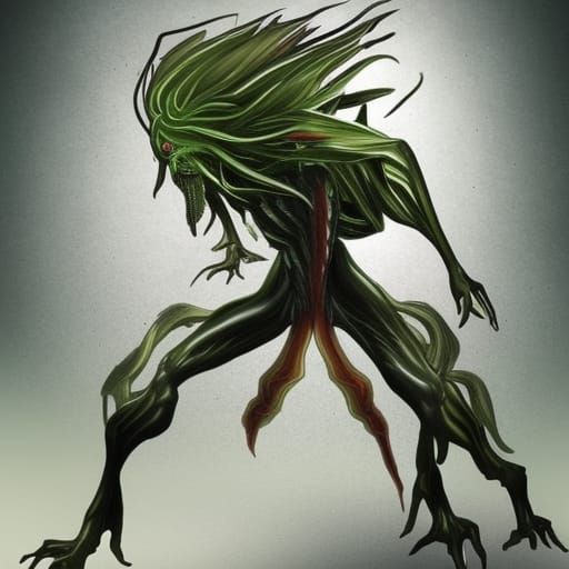 Detailed Stand Concept Art in Deep Color