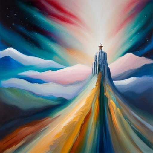 Spiritual Acrylic Abstract Painting