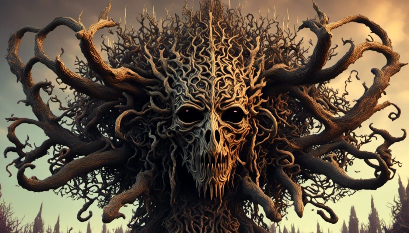 English Folk Horror Wicker Man with Animal Masks